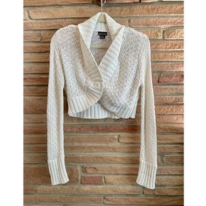 Wet Seal White Shrug Sweater